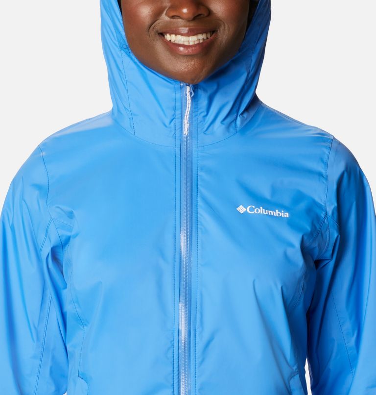 Women’s EvaPOURation Rain Jacket, Color: Harbor Blue, image 4