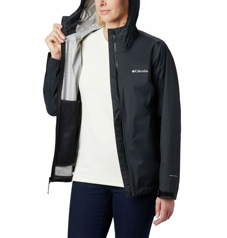 Women’s EvaPOURation Waterproof Jacket, Color: Black, image 5