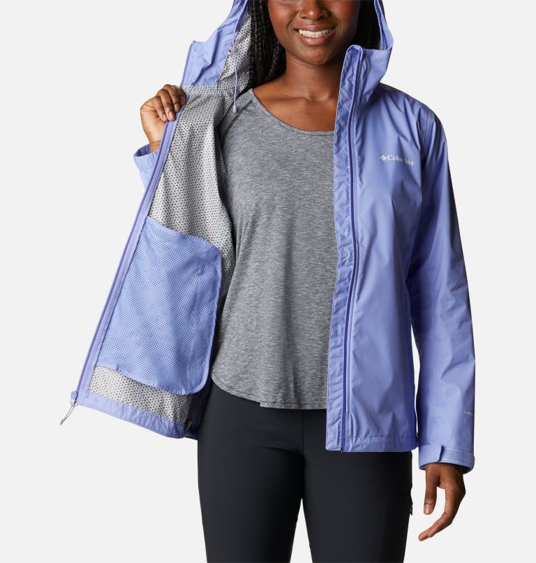 Thumbnail: Women’s EvaPOURation Waterproof Jacket, Color: Serenity, image 5