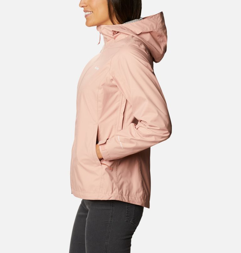 Women’s EvaPOURation Waterproof Jacket, Color: Faux Pink, image 3