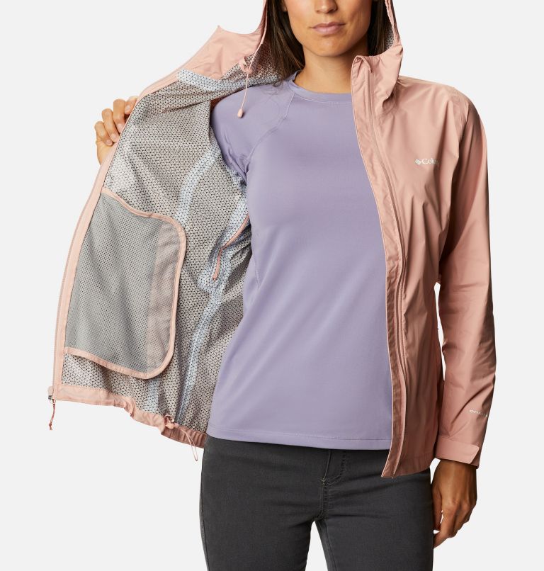 Women’s EvaPOURation Waterproof Jacket, Color: Faux Pink, image 5