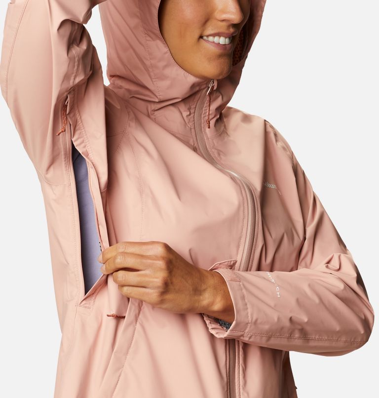 Thumbnail: Women’s EvaPOURation Waterproof Jacket, Color: Faux Pink, image 6