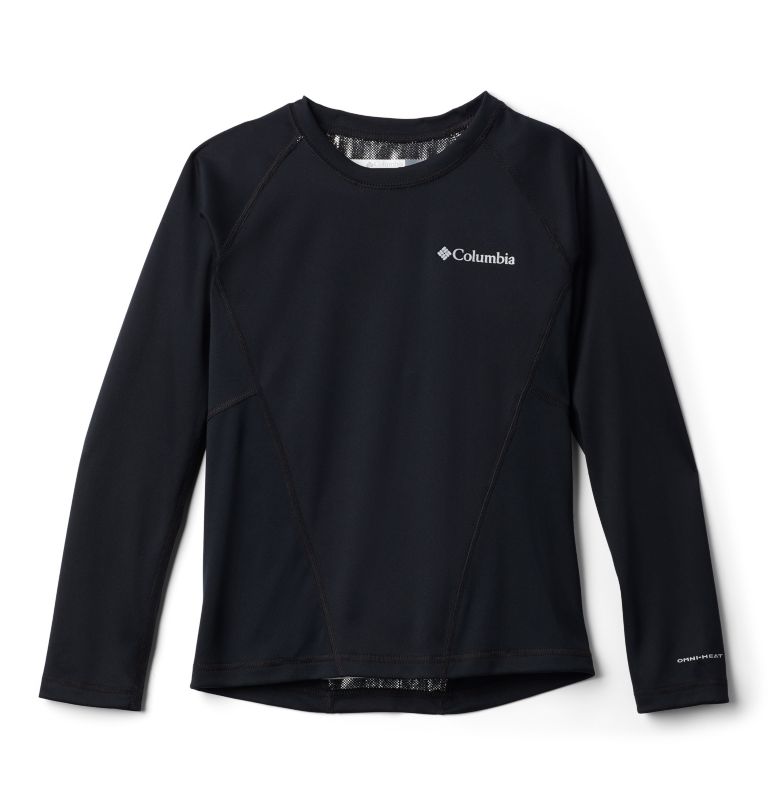 Kids’ Omni-Heat Midweight Baselayer Crew, Color: Black B, image 1