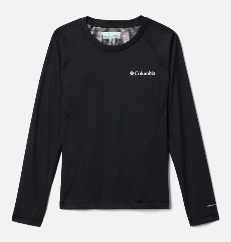 Kids’ Baselayer Midweight Crew 2, Color: Black, image 1