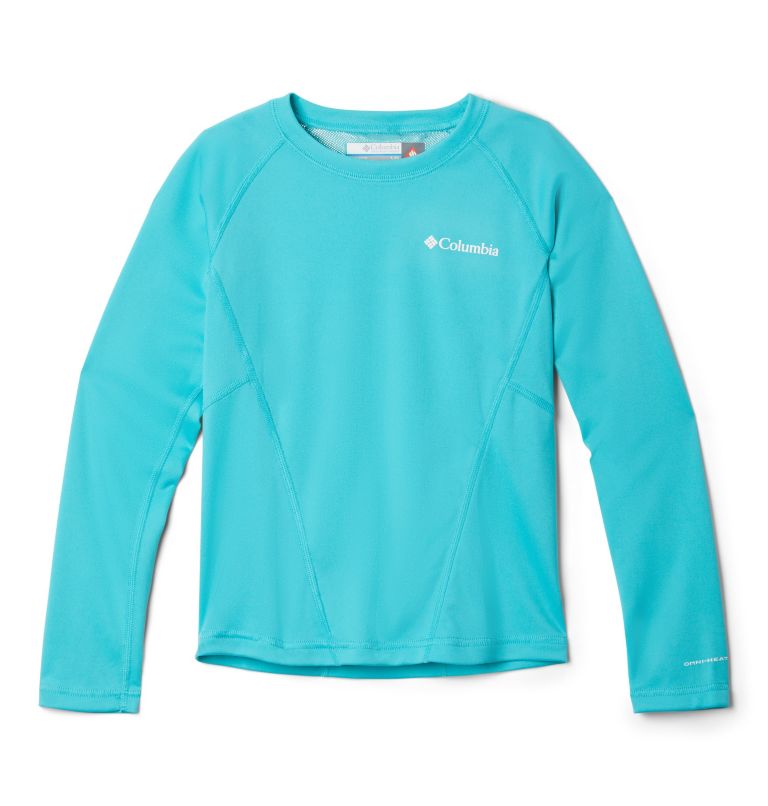 Kids’ Omni-Heat Midweight Baselayer Crew, Color: Geyser, image 1