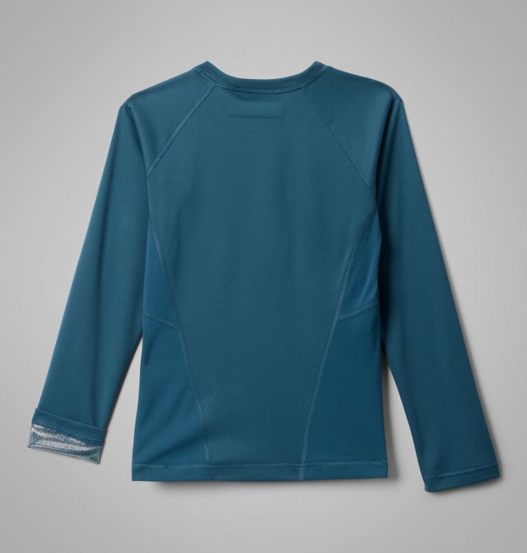 Kids’ Omni-Heat Midweight Baselayer Crew, Color: Everblue, image 2