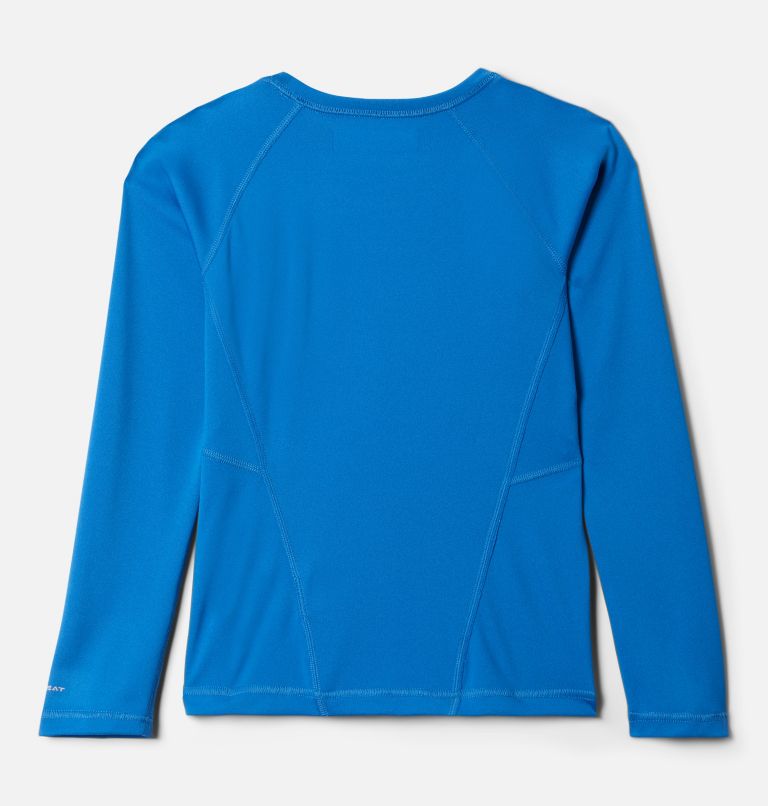 Kids’ Omni-Heat Midweight Baselayer Crew, Color: Bright Indigo, image 2
