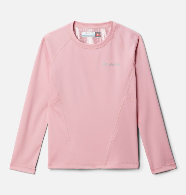 Kids’ Omni-Heat Midweight Baselayer Crew, Color: Pink Orchid, image 1
