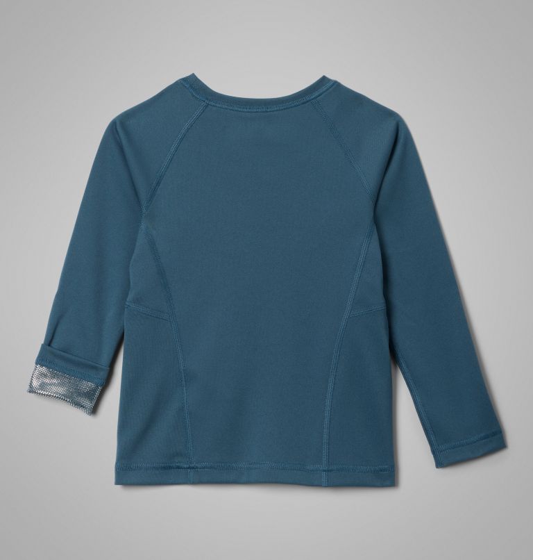 Kids’ Midweight Crew 2 Baselayer Shirt, Color: Everblue, image 2