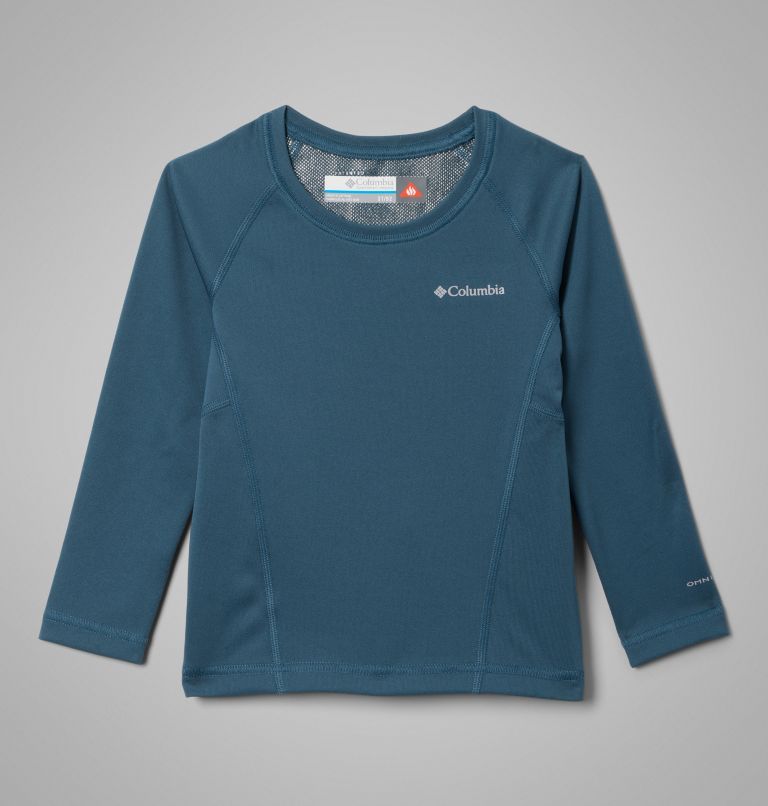 Kids’ Midweight Crew 2 Baselayer Shirt, Color: Everblue, image 1
