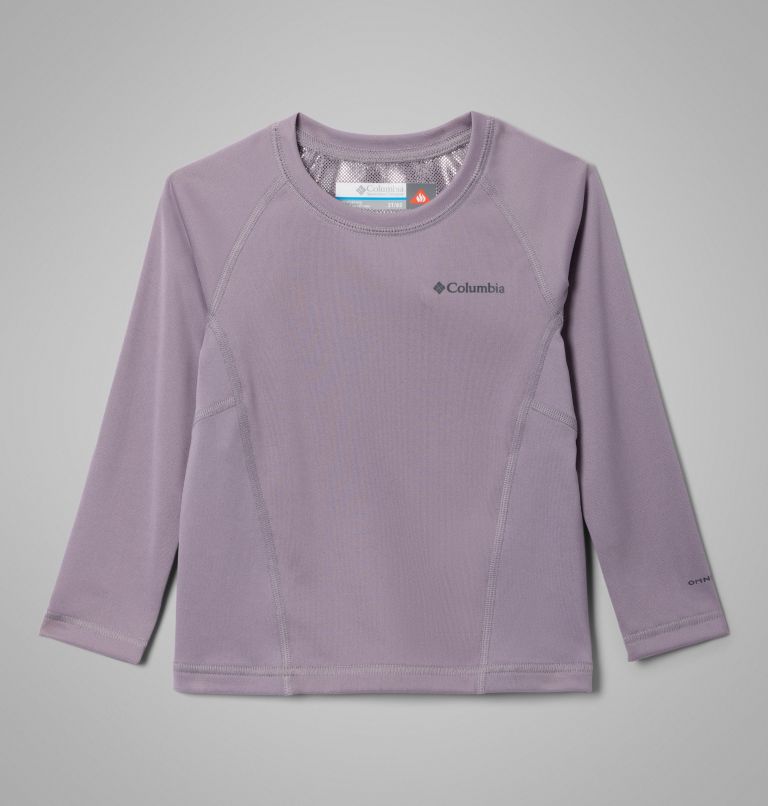 Kids’ Midweight Crew 2 Baselayer Shirt, Color: Shale Purple, image 1