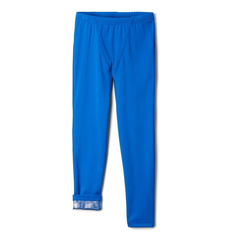 Kids' Omni-Heat Midweight Baselayer Tights, Color: Super Blue, image 3