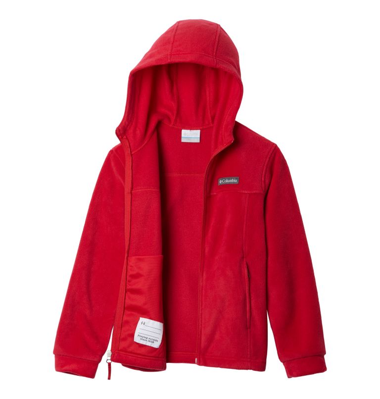 Thumbnail: Boys’ Steens Mountain II Fleece Hooded Jacket, Color: Mountain Red, image 3