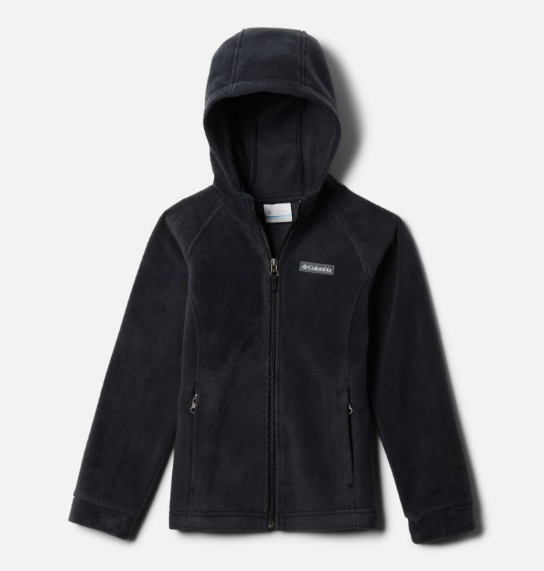 Girls’ Benton Springs II Hooded Fleece Jacket, Color: Black, image 1