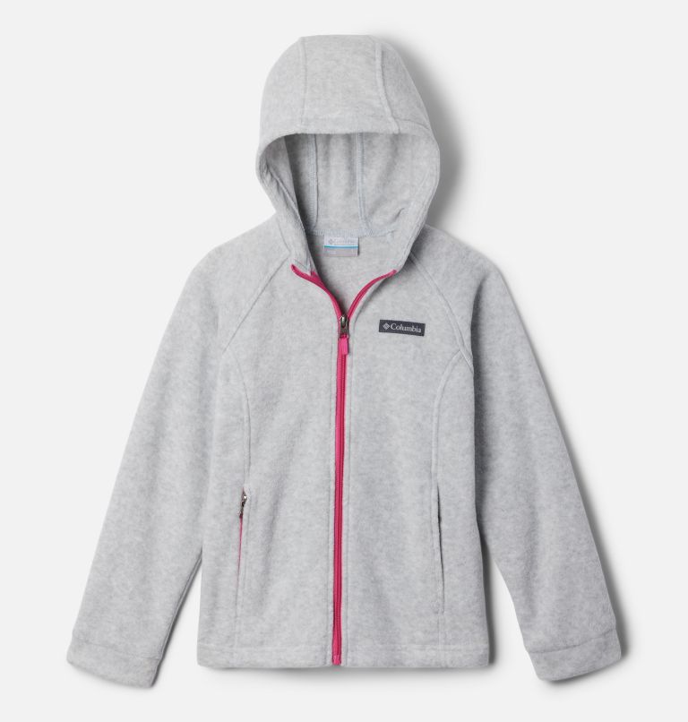 Girls' Benton Springs II Hooded Fleece Jacket, Color: Cirrus Grey Heather, image 1