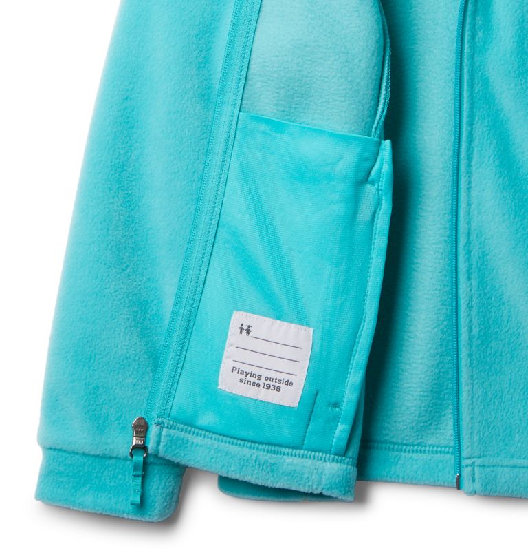 Girls' Benton Springs II Hooded Fleece Jacket, Color: Geyser, image 2