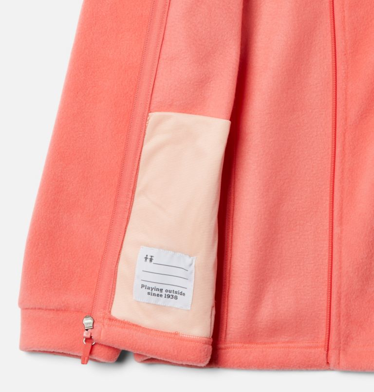 Thumbnail: Girls’ Benton Springs II Hooded Fleece Jacket, Color: Blush Pink, image 3