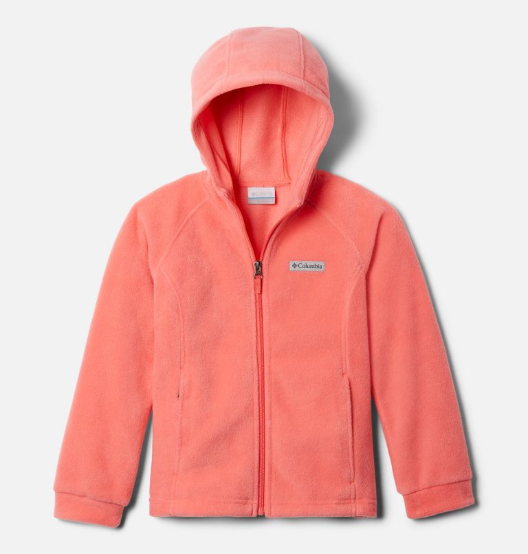 Thumbnail: Girls’ Benton Springs II Hooded Fleece Jacket, Color: Blush Pink, image 1