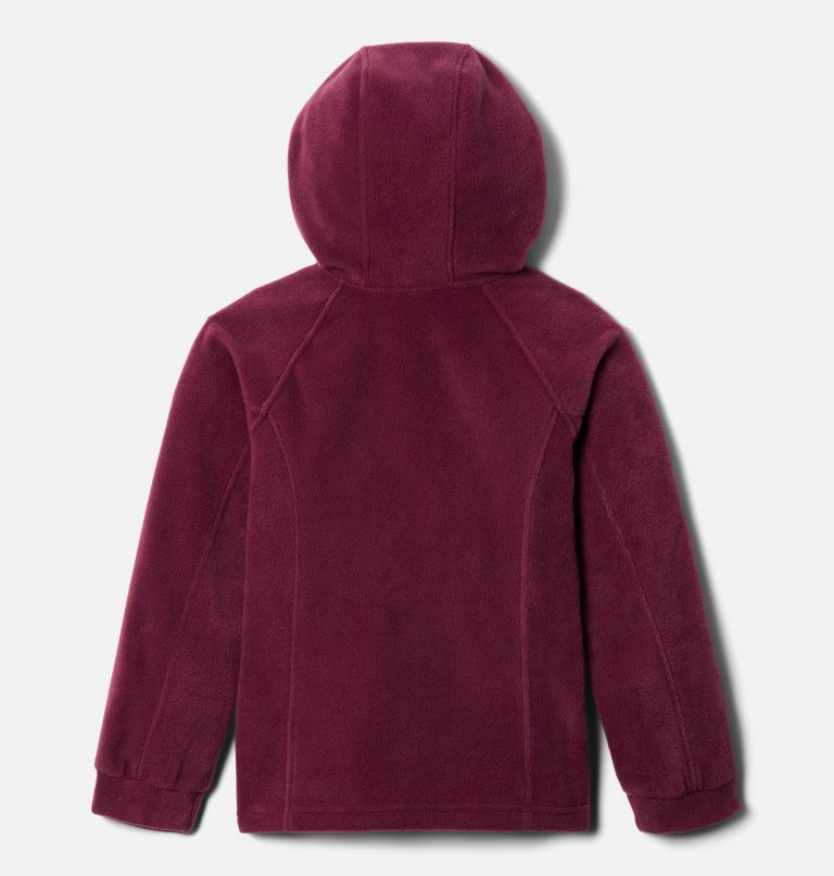 Girls’ Benton Springs II Hooded Fleece Jacket, Color: Marionberry, image 2