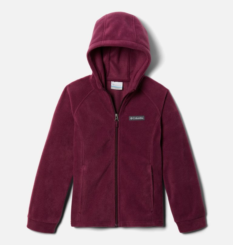 Girls’ Benton Springs II Hooded Fleece Jacket, Color: Marionberry, image 1