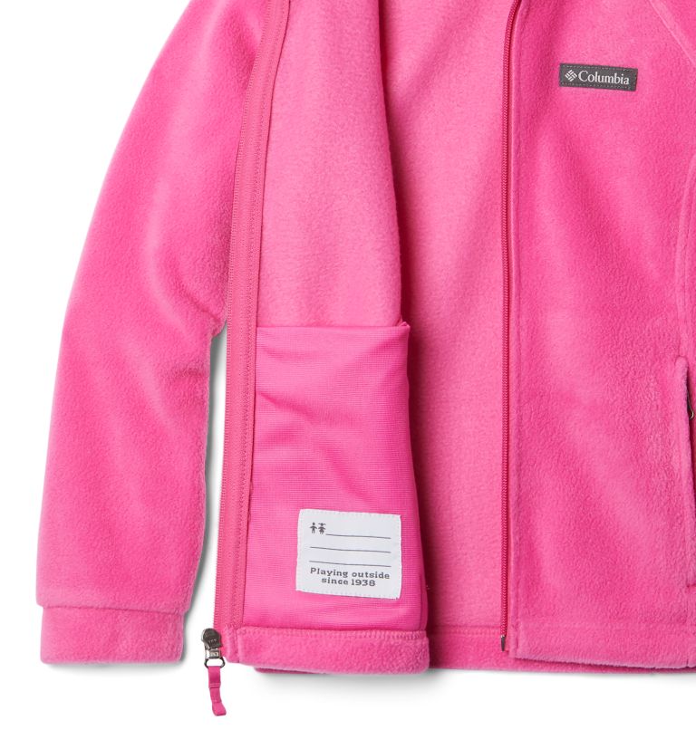 Girls' Benton Springs II Hooded Fleece Jacket, Color: Pink Ice, image 2