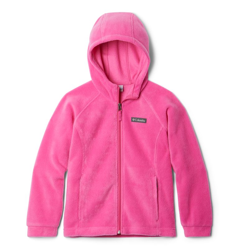 Girls’ Benton Springs II Hooded Fleece Jacket, Color: Pink Ice, image 1