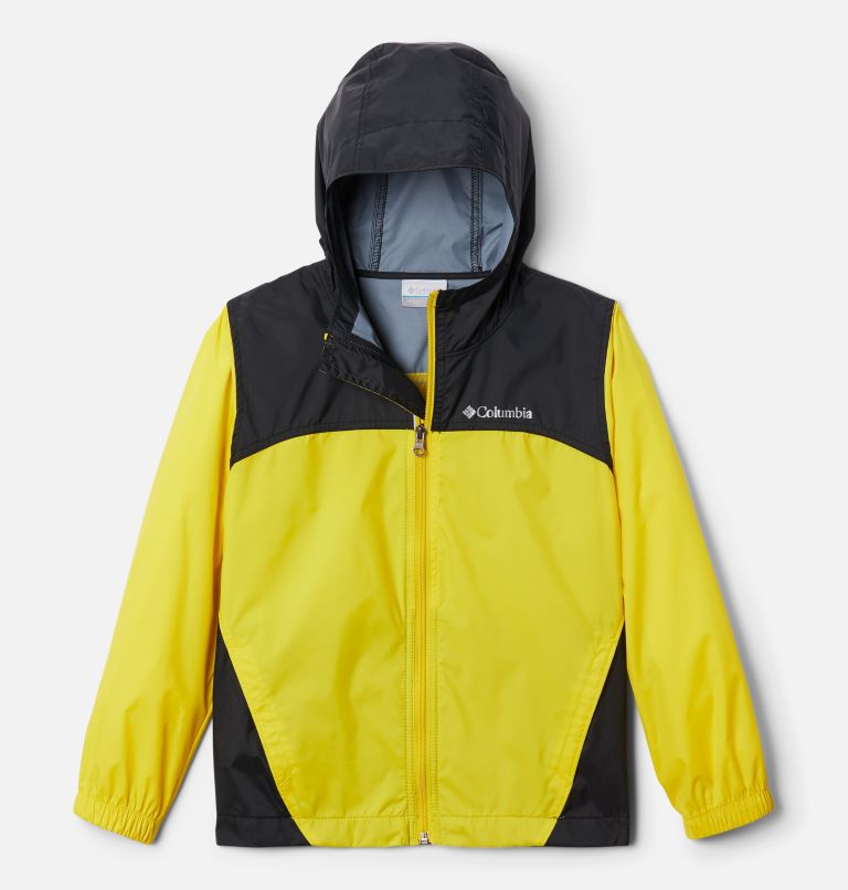 Boys’ Glennaker Rain Jacket, Color: Laser Lemon, Black, image 1