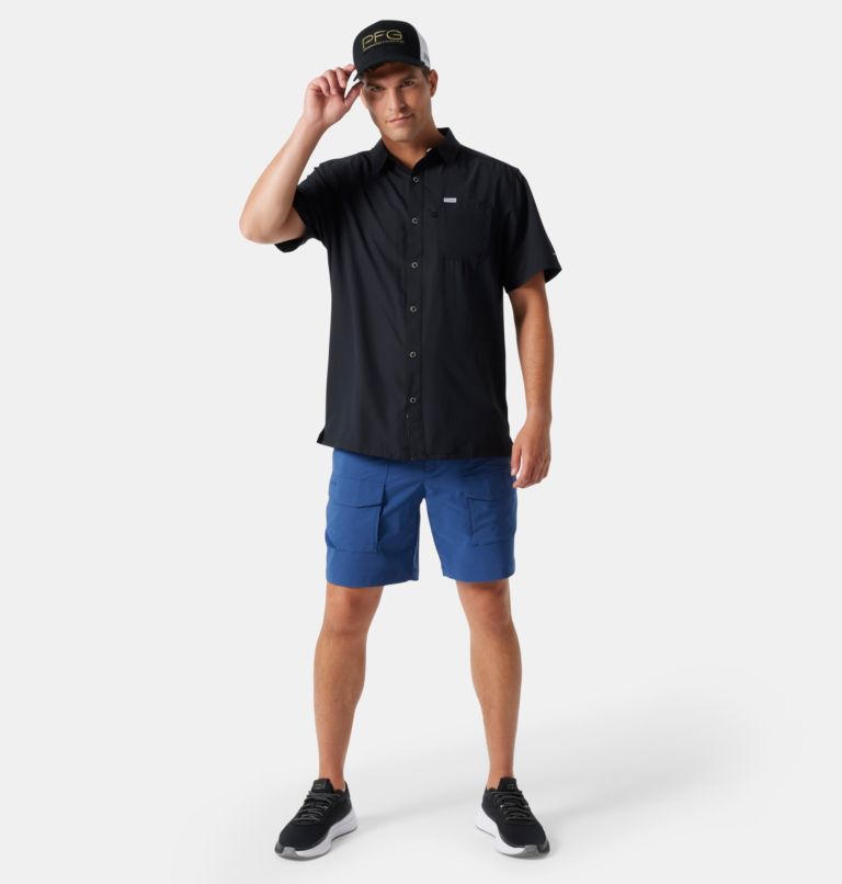 Men’s PFG Slack Tide Camp Shirt, Color: Black, image 8