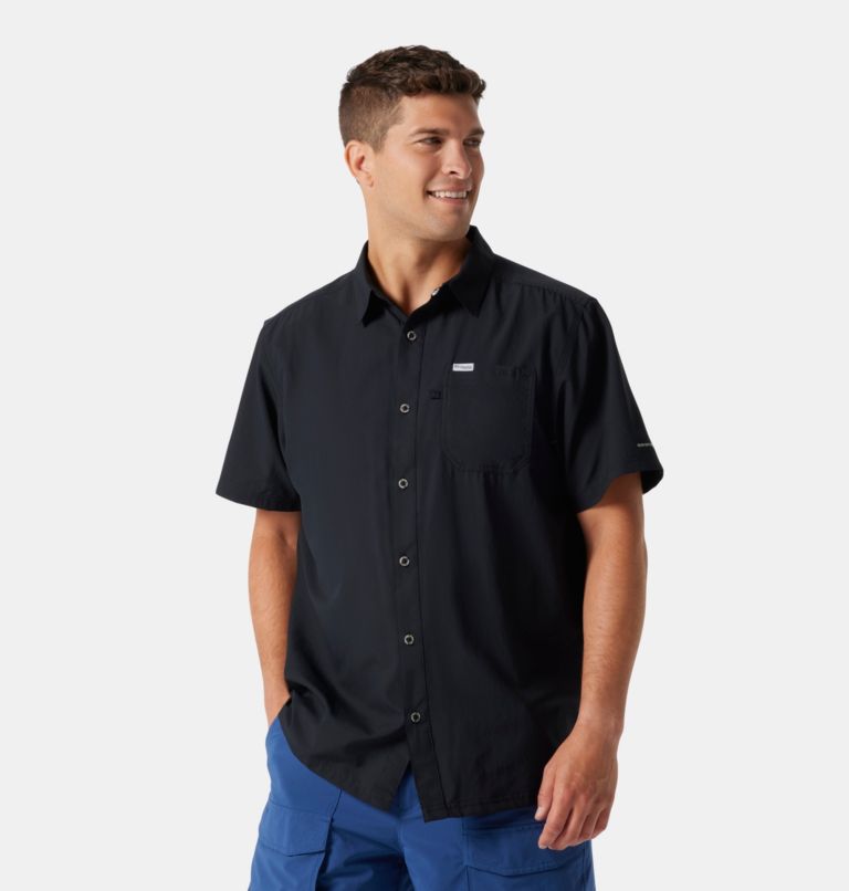 Men’s PFG Slack Tide Camp Shirt, Color: Black, image 1