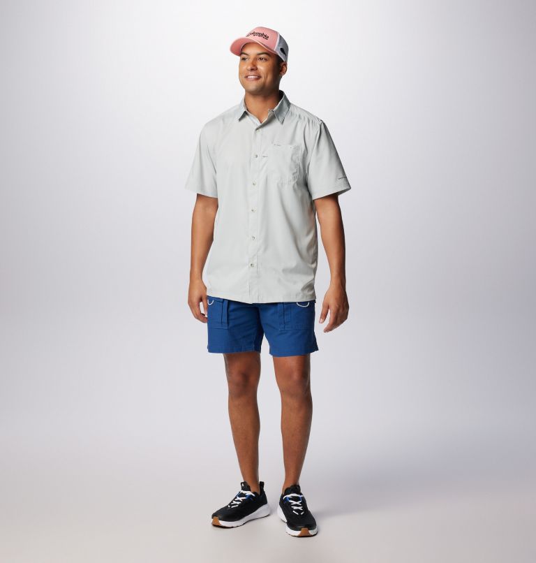 Men’s PFG Slack Tide Camp Shirt, Color: Cool Grey, image 3