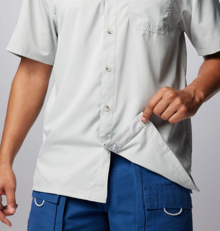 Men’s PFG Slack Tide Camp Shirt, Color: Cool Grey, image 7