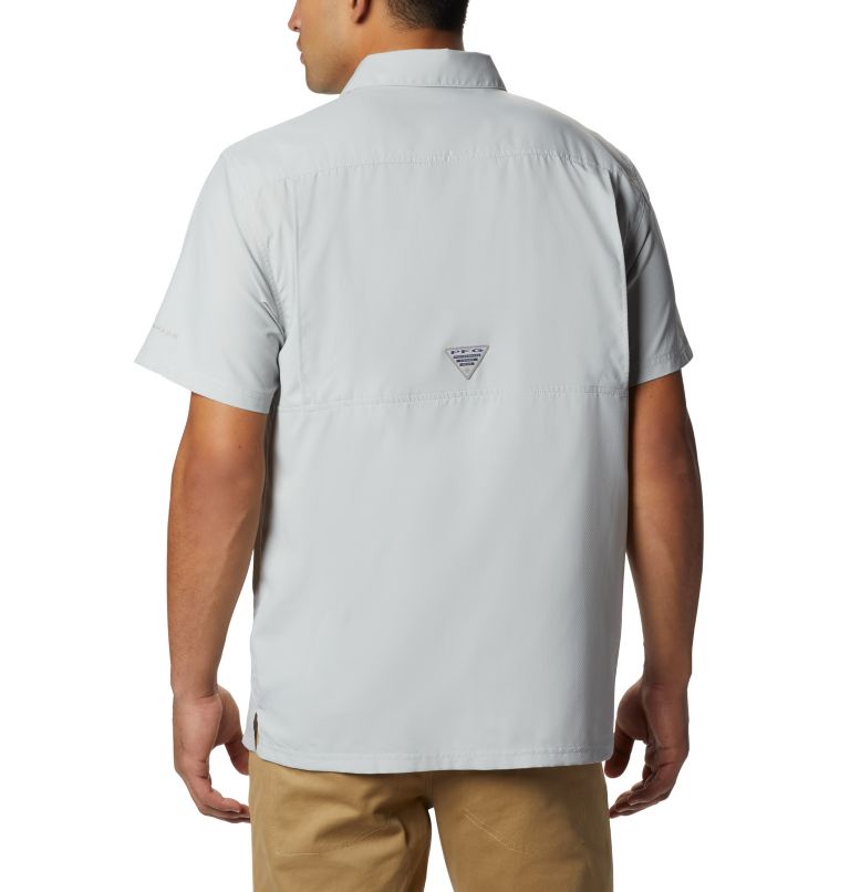 Men's PFG Slack Tide Camp Shirt, Color: Cool Grey, image 2