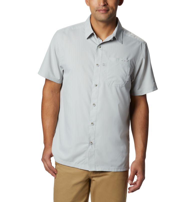 Thumbnail: Men’s PFG Slack Tide Camp Shirt, Color: Cool Grey, image 1