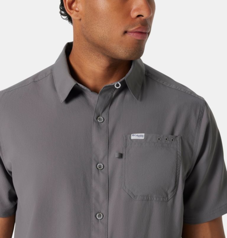 Men’s PFG Slack Tide Camp Shirt, Color: City Grey, image 4