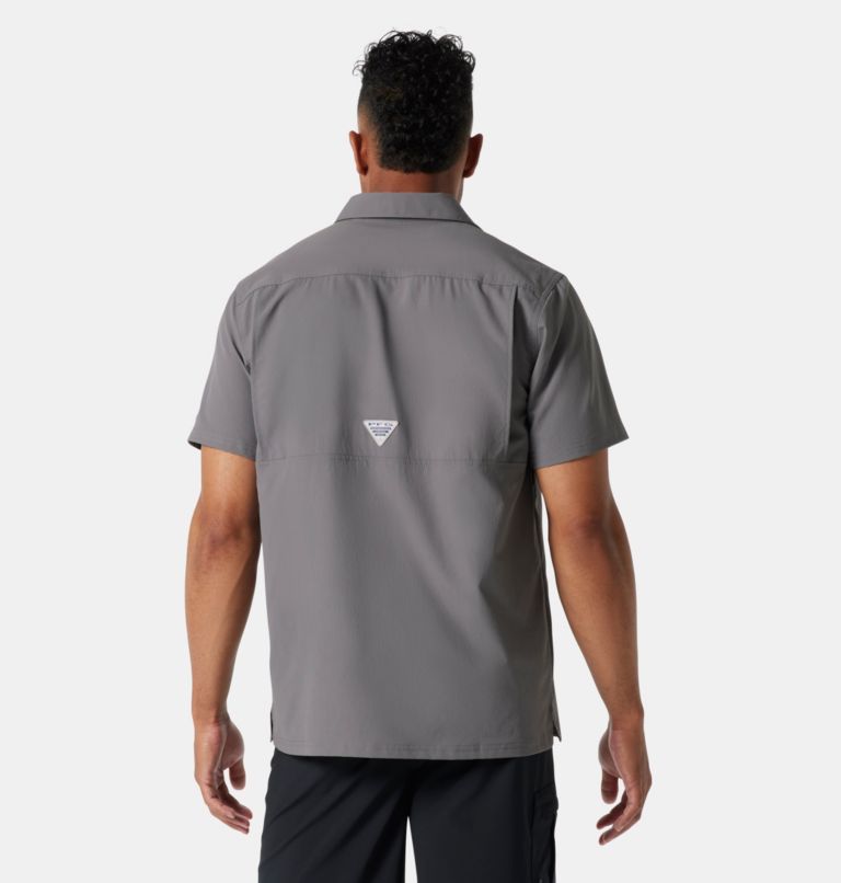 Men’s PFG Slack Tide Camp Shirt, Color: City Grey, image 2