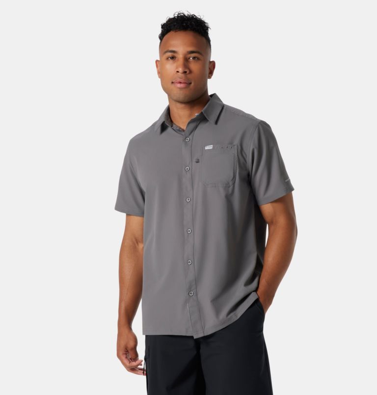 Men’s PFG Slack Tide Camp Shirt, Color: City Grey, image 1