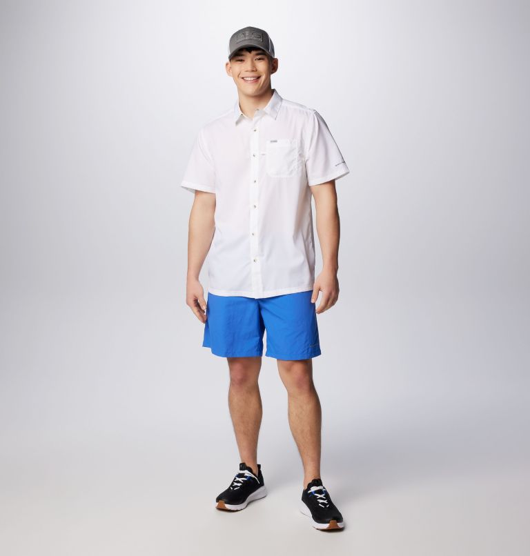 Men’s PFG Slack Tide Camp Shirt, Color: White, image 3