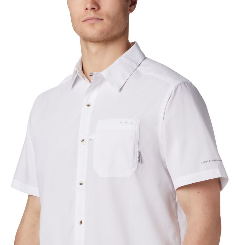 Men’s PFG Slack Tide Camp Shirt, Color: White, image 4