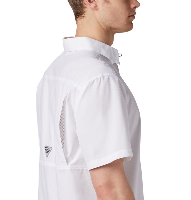 Thumbnail: Men’s PFG Slack Tide Camp Shirt, Color: White, image 5