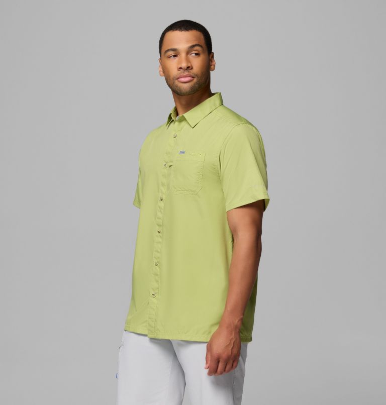 Men’s PFG Slack Tide Camp Shirt, Color: Pear, image 4