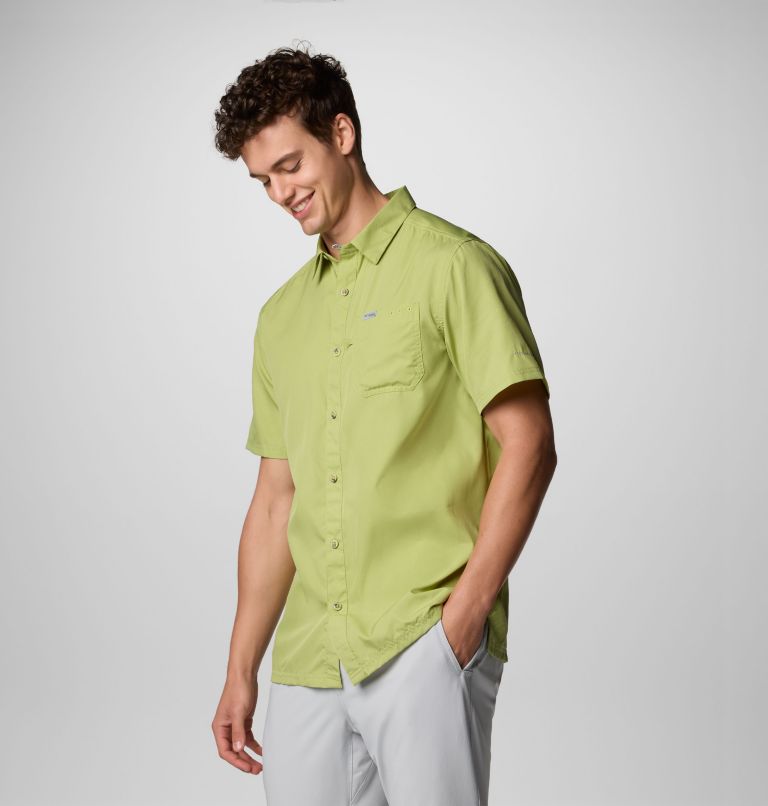 Men’s PFG Slack Tide Camp Shirt, Color: Pear, image 4
