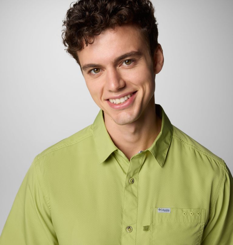 Men’s PFG Slack Tide Camp Shirt, Color: Pear, image 5