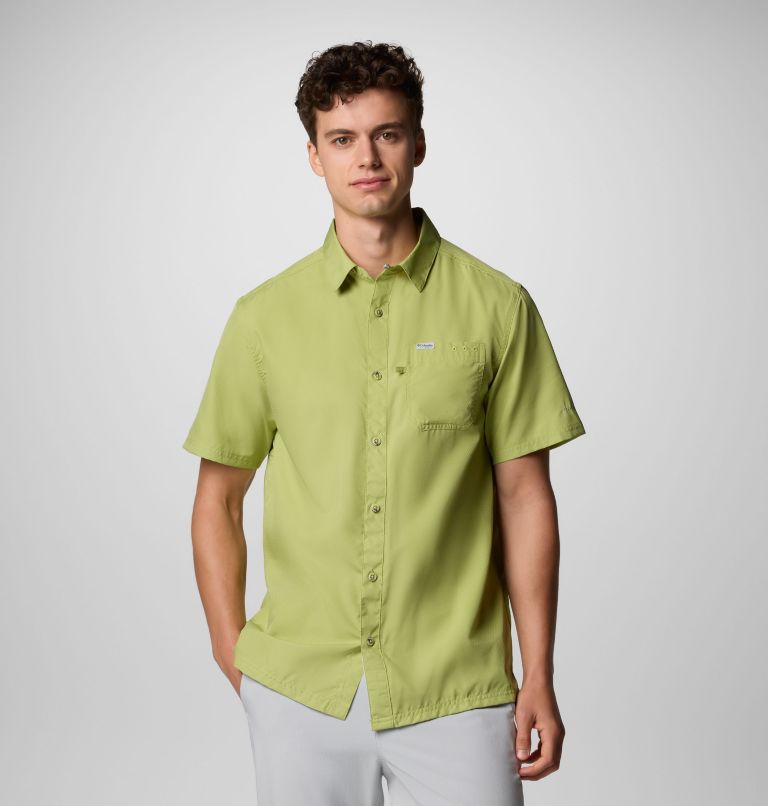 Men’s PFG Slack Tide Camp Shirt, Color: Pear, image 1