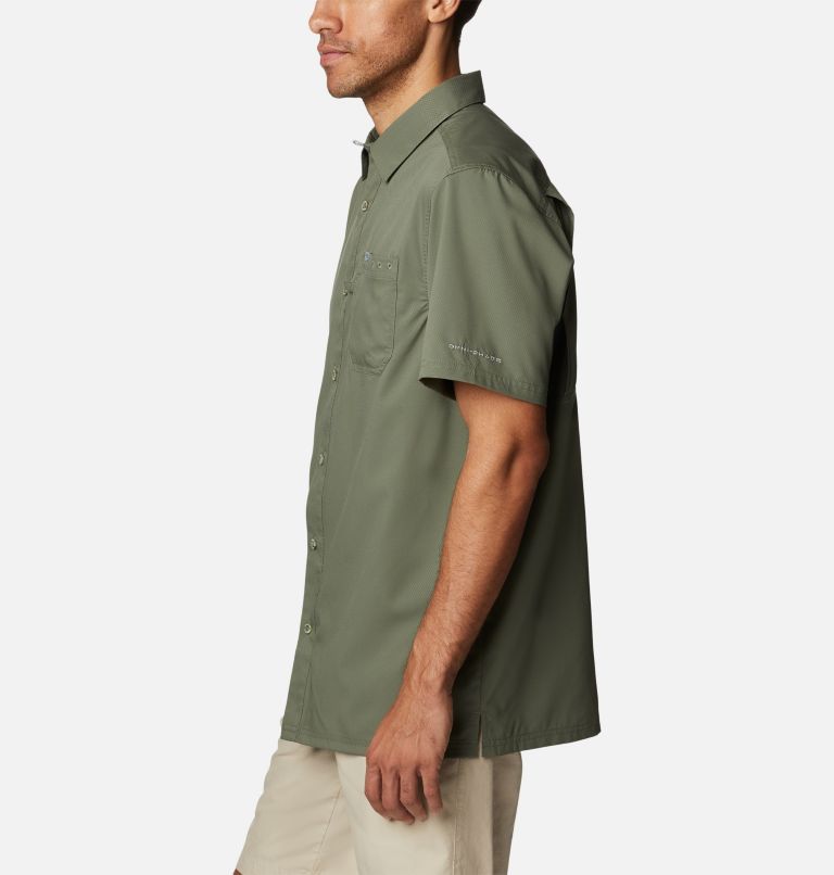 Men's PFG Slack Tide Camp Shirt - Tall, Color: Cypress, image 3