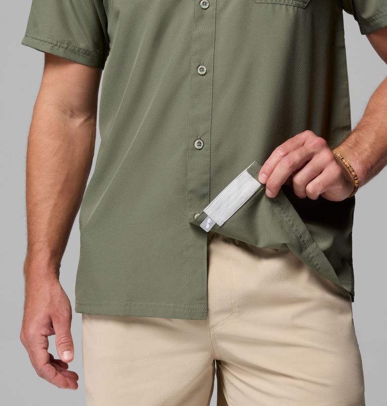 Men’s PFG Slack Tide Camp Shirt, Color: Cypress, image 7