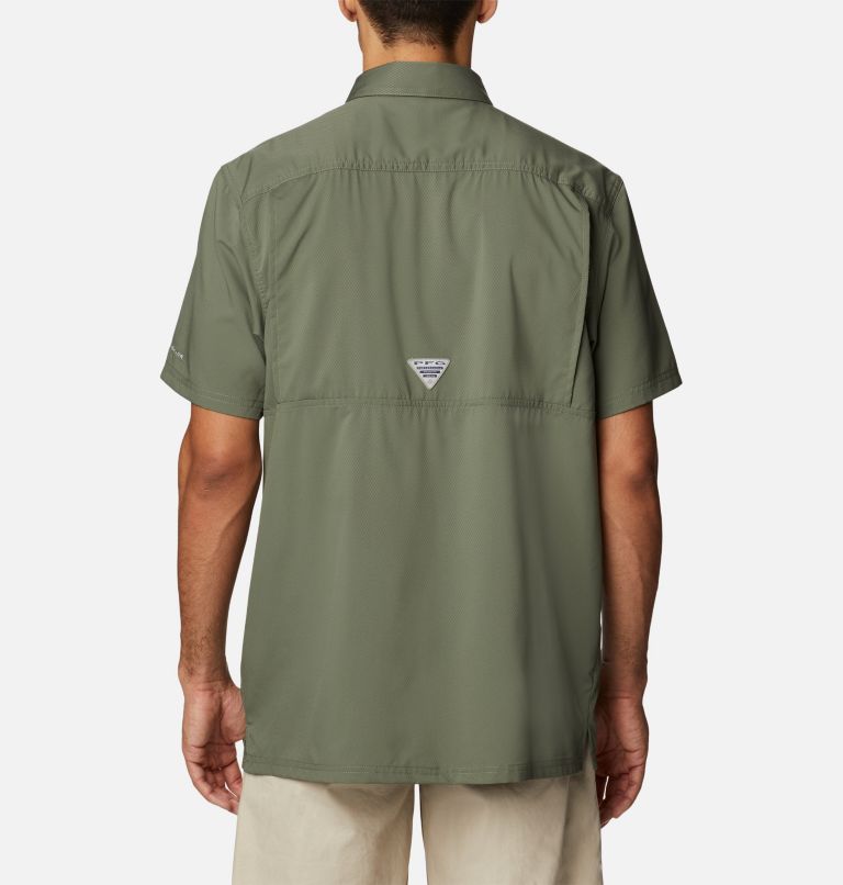 Men's PFG Slack Tide Camp Shirt - Tall, Color: Cypress, image 2
