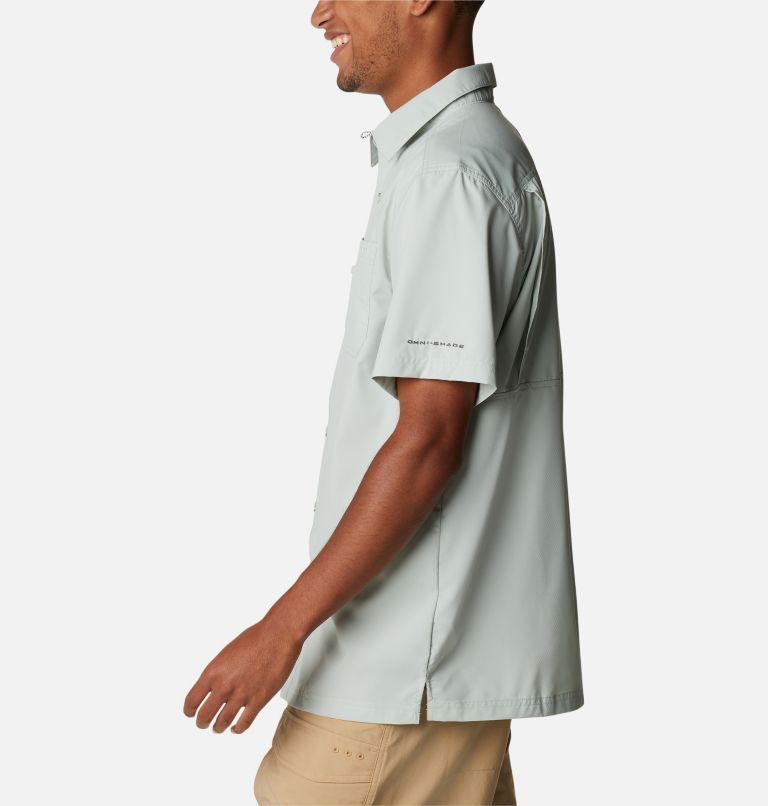 Men’s PFG Slack Tide Camp Shirt, Color: Cool Green