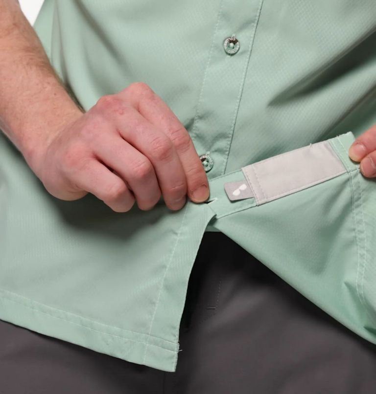 Men’s PFG Slack Tide Camp Shirt, Color: Misty Jade