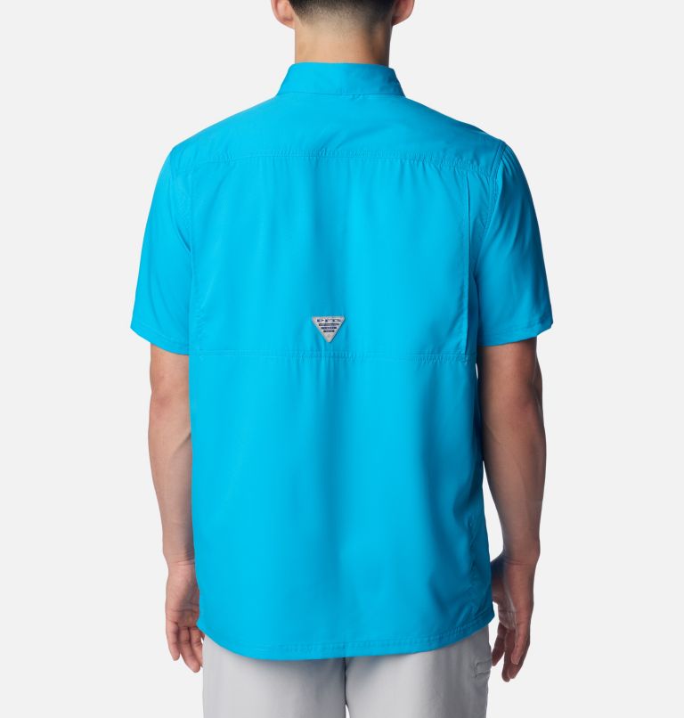 Thumbnail: Men's PFG Slack Tide Camp Shirt, Color: Ocean Blue, image 2