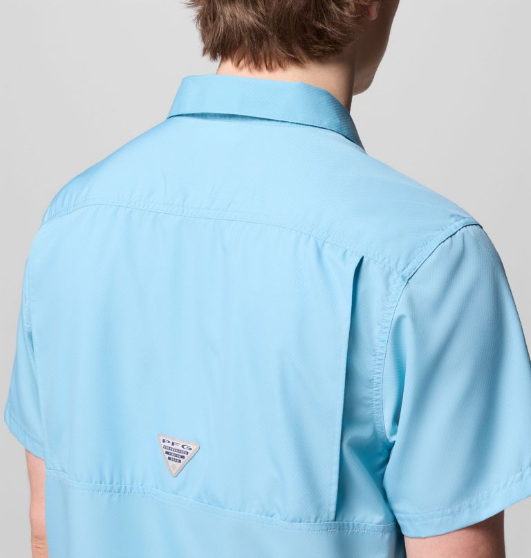 Men’s PFG Slack Tide Camp Shirt, Color: Vintage Blue, image 7